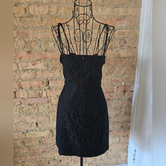 🐈⬛️ French Connection Formal Black Lace Mini Dress - Picture 8 of 9